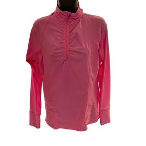 Champion size medium long sleeve quarter zip, pink